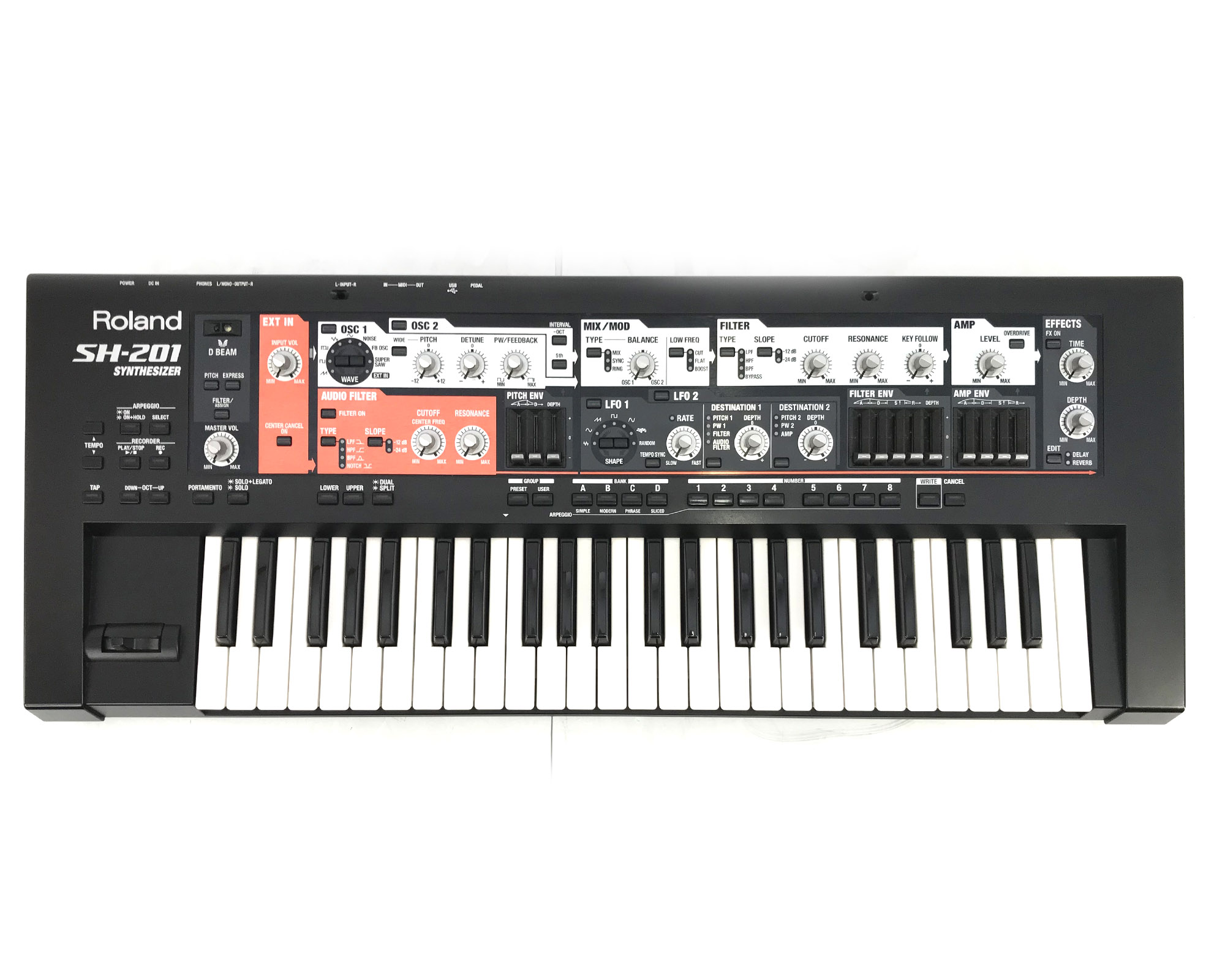 roland sh201 frontale